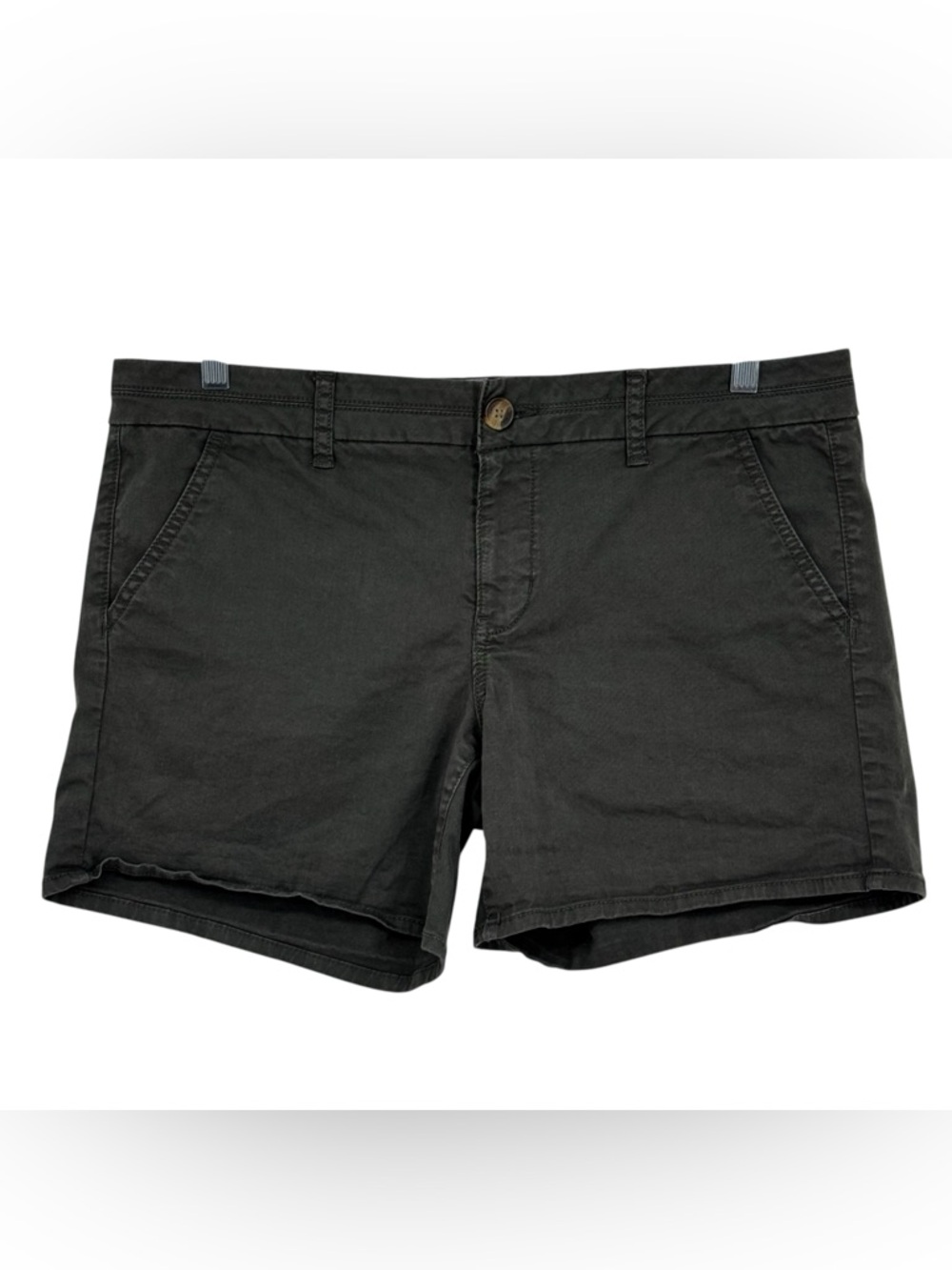 Women’s American Eagle Outfitters 14 Olive Green Cotton/Elastane “ Midi” Shorts